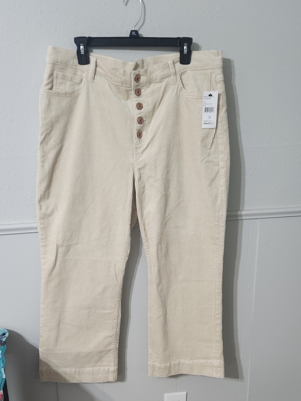 Cream Corduroy Pants
